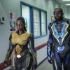 Black Lightning -- "The Book Of Consequences: Chapter Four: Translucent Freak" -- Image BLK204b_0056b.jpg -- Pictured (L-R): Nafessa Williams as Thunder and Cress Williams as Black Lightning  -- Photo: Bob Mahoney/The CW -- ÃÂ© 2018 The CW Network, LLC. All rights reserved
