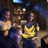Black Lightning -- "The Book of the Apocalypse: Chapter Two: The Omega" -- Image BLK216a_0312b.jpg -- Pictured (L-R): Nafessa Williams as Thunder, James Remar as Gambi and China Anne McClain as Lightning -- Photo: Eliza Morse/The CW -- ÃÂ© 2019 The CW Network, LLC. All rights reserved