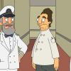 BOB'S BURGERS: The captain of luxury cruise ship The  Windbreaker requests Bob to be his private chef in the all-new &quot;Mutiny on the Windbreaker&quot; episode of BOB'S BURGERS airing Sunday, November 11 (8:30-9:00 PM ET/PT) on FOX.  BOB'S BURGERS &#x2122; and &#xa9; 2012 TCFFC ALL RIGHTS RESERVED.