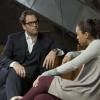 "Stockholm Syndrome"--A woman whose husband Danny helped to imprison, detonates a bomb at the TAC offices and takes the team hostage to force Bull to prove the man\'s innocence, on BULL, Tuesday, Jan. 24 (9:00-10:00 PM, ET/PT) on the CBS Television Network. Pictured L-R: Michael Weatherly as Dr. Jason Bull and Jaime Lee Kirchner as Danny James  Photo: David M. Russell/CBS ÃÂ©2016CBS Broadcasting, Inc. All Rights Reserved