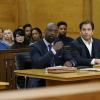 "Bring It On"--When Bull assists Jules Caffrey (Isaiah Washington), a theatrical and high-powered attorney on trial for his  fiancÃÂ©e\'s murder, he uses the man\'s showmanship to their advantage by letting him defend himself in court, on BULL, Tuesday, April 18 (9:00-10:00 PM, ET/PT) on the CBS Television Network. Pictured L-R: Isaiah Washington as Jules Caffrey and Michael Weatherly as Dr. Jason Bull Photo: Michele Crowe/CBS ÃÂ©2017 CBS Broadcasting, Inc. All Rights Reserved