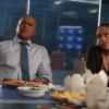 "The Ground Beneath Their Feet"--Bull returns to work after his heart attack with a new client for the firm to represent in civil court, an insurance company being sued by a dying mother for denying her a liver transplant, on the third season premiere of  BULL, Monday, Sept. 24 (10:00-11:00 PM, ET/PT) on the CBS Television Network.  Pictured L-R: Chris Jackson as Chunk Palmer and Jaime Lee Kirchner as Danny James Photo: Craig Blankenhorn/CBS ÃÂ©2018 CBS Broadcasting, Inc. All Rights Reserved