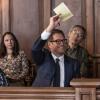 "Jury Duty"--Bull finds himself on the opposite side of voire dire when he must serve jury duty while simultaneously mounting a defense for a woman on trial for killing her daughter\'s murderer, on BULL, Monday, Oct. 1 (10:00-11:00 PM, ET/PT) on the CBS Television Network.  Pictured: Michael Weatherly as Dr. Jason Bull Photo: David Giesbrecht/CBS ÃÂ©2018 CBS Broadcasting, Inc. All Rights Reserved