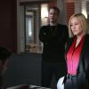 "The Evil Twin" -- Avery and her team investigate the murder of a woman whose electronic devices indicate that she was alive for three days after her official time of death, on CSI: CYBER, Wednesday, April 15 (10:00-11:00 PM, ET/PT), on the CBS Television Network.  Pictured: (L-R) James Van Der Beek and Patricia Arquette  Photo: Sonja Flemming/CBS ÃÂ©2014 CBS Broadcasting, Inc. All Rights Reserved