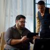 "Ghost In The Machine" -- The cyber team tracks a killer who hacks into a popular online game and tricks gamers into delivering illegal weapons, on CSI: CYBER, on a special night, Tuesday, May 12 (10:01-11:00 PM, ET/PT), on the CBS Television Network.   Pictured: (L-R) Charlie Koontz and Shad Moss  Photo: Screen Grab/ CBS ÃÂ©2015 CBS Broadcasting, Inc. All Rights Reserved