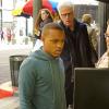 "Going Viral" -- When residents of New York City cannot reach the police when calling 911, the Cyber team realizes this is an airborne computer virus that is infecting cell phones and must find the hacker responsible. Also, D.B. meets a woman (Kelly Preston) after responding to a text she sent by mistake, on CSI: CYBER, Sunday, Jan. 31 (10:00 PM-11:00 PM, ET/PT) on the CBS Television Network. Pictured: (L-R) Shad Moss, Ted Danson and Charlie Koontz  Photo: Monty Brinton/CBS ÃÂ©2015 CBS Broadcasting, Inc. All Rights Reserved