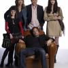 Starring in Showtime's stylish new comedy series (as  yet untitled) are:  Center, seated in the chair:  David Duchovny  ("Hank").  Standing behind Duchovny is left to right: Madeleine Martin  ("Becca" - the daughter), Natascha McElhone ("Karen" - the ex-girlfriend), Evan  Handler ("Charlie" - the best friend) and Madeline Zima  ("Mia").