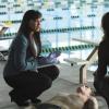 CASTLE - "The Dead Pool" - When a champion swimmer and Olympic hopeful is found dead in a training pool, Castle & Beckett dive in to investigate his murder, and uncover myriad secrets that might have led to his death. Also in the episode, crime fiction authors Michael Connelly and Dennis Lehane guest star, offering Castle their insights into the case over a game of poker, on "Castle," MONDAY, APRIL 11 (10:01-11:00 p.m. ET) on the ABC Television Network. (ABC/MATT KENNEDY)
TAMALA JONES, STANA KATIC