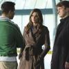 CASTLE - "The Dead Pool" - When a champion swimmer and Olympic hopeful is found dead in a training pool, Castle & Beckett dive in to investigate his murder, and uncover myriad secrets that might have led to his death. Also in the episode, crime fiction authors Michael Connelly and Dennis Lehane guest star, offering Castle their insights into the case over a game of poker, on "Castle," MONDAY, APRIL 11 (10:01-11:00 p.m. ET) on the ABC Television Network. (ABC/MATT KENNEDY)
ERIK PALLADINO, STANA KATIC, NATHAN FILLION
