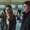 CASTLE - "The Dead Pool" - When a champion swimmer and Olympic hopeful is found dead in a training pool, Castle & Beckett dive in to investigate his murder, and uncover myriad secrets that might have led to his death. Also in the episode, crime fiction authors Michael Connelly and Dennis Lehane guest star, offering Castle their insights into the case over a game of poker, on "Castle," MONDAY, APRIL 11 (10:01-11:00 p.m. ET) on the ABC Television Network. (ABC/MATT KENNEDY)
STANA KATIC, NATHAN FILLION