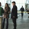CASTLE - "The Dead Pool" - When a champion swimmer and Olympic hopeful is found dead in a training pool, Castle & Beckett dive in to investigate his murder, and uncover myriad secrets that might have led to his death. Also in the episode, crime fiction authors Michael Connelly and Dennis Lehane guest star, offering Castle their insights into the case over a game of poker, on "Castle," MONDAY, APRIL 11 (10:01-11:00 p.m. ET) on the ABC Television Network. (ABC/MATT KENNEDY)
ERIK PALLADINO, STANA KATIC, NATHAN FILLION