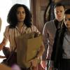 Charmed -- "Sweet Tooth" -- Image Number: CMD103b_0089.jpg -- Pictured (L-R): Madeleine Mantock as Macy, Rupert Evans as Harry and Melonie Diaz as Mel -- Photo: Bettina Strauss/The CW -- ÃÂ© 2018 The CW Network, LLC. All rights reserved.