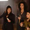Charmed -- "Exorcise Your Demons" -- Image Number: CMD104a_0440.jpg -- Pictured (L-R): Melonie Diaz as Mel, Madeleine Mantock as Macy and Sarah Jeffery as Maggie -- Photo: Robert Falconer/The CW -- ÃÂ© 2018 The CW Network, LLC. All Rights Reserved.