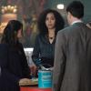Charmed -- "Exorcise Your Demons" -- Image Number: CMD104a_0009.jpg -- Pictured (L-R): Melonie Diaz as Mel, Madeleine Mantock as Macy, Sarah Jeffery as Maggie and Rupert Evans as Harry -- Photo: Robert Falconer/The CW -- ÃÂ© 2018 The CW Network, LLC. All Rights Reserved.