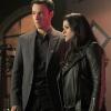 Charmed -- "When Sparks Fly" -- Image Number: CMD206a_0100b.jpg -- Pictured (L-R): Rupert Evans as Harry and Melonie Diaz as Melanie -- Photo: David Dolsen/The CW -- © 2019 The CW Network, LLC. All rights reserved.