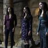 Charmed -- "Breaking the Cycle" -- Image Number: CMD213B_0148b.jpg -- Pictured (L-R): Madeleine Mantock as Macy, Melonie Diaz as Mel and Sarah Jeffery as Maggie -- Photo: Colin Bentley/The CW -- © 2020 The CW Network, LLC. All Rights Reserved.