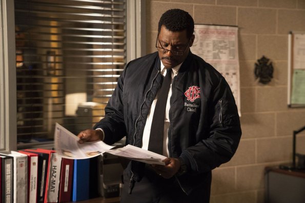 CHICAGO FIRE -- "Until The Weather Breaks" Episode 719 -- Pictured: Eamonn Walker as Wallace Boden -- (Photo by: Parrish Lewis/NBC)