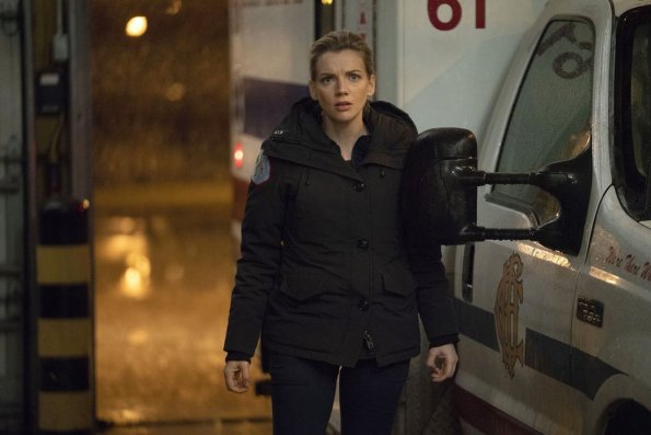 CHICAGO FIRE -- "Until The Weather Breaks" Episode 719 -- Pictured: Kara Killmer as Sylvie Brett -- (Photo by: Parrish Lewis/NBC)