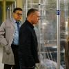 CHICAGO MED- "Infection Part II" Episode 506 -- Pictured: (l-r) Oliver Platt as Dr. Daniel Charles, Jason Beghe as Sgt. Hank Voight, Tracy Spiridakos as Det. Hailey Upton -- (Photo by: Liz SissonNBC)