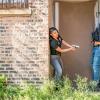 CHICAGO P.D. -- "Assets" Episode 702 -- Pictured: (l-r) Lizeth Chavez as Vanessa Rojas, LaRoyce Hawkins as Officer Kevin Atwater -- (Photo by: Matt Dinerstein/NBC)