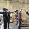 Containment -- "Like a Sheep Among Wolves" -- Image Number: CON105a_0339.jpg -- Pictured (L-R center): Mykel Shannon Jenkins as Trey, Demetrius Bridges as Xander and Chris Wood as Jake -- Photo: Annette Brown/The CW -- ÃÂ© 2016 The CW Network, LLC. All rights reserved.