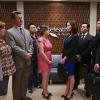 Crazy Ex-Girlfriend -- "Josh and I Go To Los Angeles!" -- Image Number: CEG113b_0784.jpg -- Pictured (L-R): Donna Lynne Champlin as Paula, Pete Gardner as Darryl, Vincent Rodriguez III as Josh, Rachel Bloom as Rebecca and Rachel Grate as Audra Levine -- Photo: Scott Everett White/The CW -- ÃÂ© 2016 The CW Network, LLC. All rights reserved.
