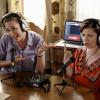 Crazy Ex Girlfriend -- "Who is Josh\'s Soup Fairy?" -- Image Number: CEG208a_0208b.jpg -- Pictured (L-R): Jamie Denbo as Podcast Host and Rachel Bloom as Rebecca -- Photo: Tyler Golden/The CW --  ÃÂ©2016 The CW Network, LLC  All Rights Reserved.
