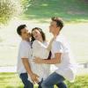 Crazy Ex-Girlfriend -- Nathaniel Gets the Message! -- Image Number: CEG309a_0175.jpg -- Pictured (L-R): Vincent Rodriguez III as Josh, Rachel Bloom as Rebecca and Scott Michael Foster as Nathaniel -- Photo: Greg Gayne/The CW -- ÃÂ© 2017 The CW Network, LLC. All Rights Reserved.