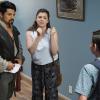 Crazy Ex-Girlfriend -- "I\'m Making Up For Lost Time" -- Image Number: CEG304b_0453.jpg -- Pictured (L-R): Vincent Rodriguez III as Colin, Rachel Bloom as Rebecca and Luca Padovan as Tucker -- Photo: Tyler Golden/The CW -- ÃÂ© 2018 The CW Network, LLC. All Rights Reserved.