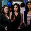Crazy Ex-Girlfriend -- "I\'m Not The Person I Used To Be" -- Image Number: CEG408a_0200.jpg -- Pictured (L-R): Rachel Bloom as Rebecca, Gabrielle Ruiz as Valencia and Vella Lovell as Heather -- Photo: Robert Voets/The CW --   ÃÂ© 2018 The CW Network, LLC. All Rights Reserved.