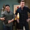Crazy Ex-Girlfriend -- "I Can Work With You" -- Image Number: CEG410a_0768.jpg -- Pictured (L-R): Vincent Rodriguez III as Josh and Scott Michael Foster as Nathaniel -- Photo: Paul Sarkis/The CW -- ÃÂ© 2019 The CW Network, LLC. All Rights Reserved.