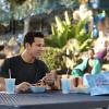 Crazy Ex-Girlfriend -- "I Need A Break" -- Image Number: CEG412a_0464.jpg -- Pictured (L-R): Skylar Astin as Greg and Rachel Bloom as Rebecca -- Photo: Erica Parise/The CW -- ÃÂ© 2019 The CW Network, LLC. All Rights Reserved.