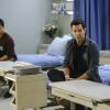 Crazy Ex-Girlfriend -- "I Have To Get Out" -- Image Number: CEG413b_0155.jpg -- Pictured (L-R): Vincent Rodriguez III as Josh, Skylar Astin as Greg and Scott Michael Foster as Nathaniel -- Photo: Scott Everett White/The CW -- ÃÂ© 2019 The CW Network, LLC. All Rights Reserved.