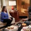 Crazy Ex-Girlfriend -- "I\'m In Love" -- Image Number: CEG417a_0506.jpg -- Pictured (L-R): Rachel Bloom as Rebecca and Michael Hyatt as Dr. Akopian -- Photo: Greg Gayne/The CW -- ÃÂ© 2019 The CW Network, LLC. All rights reserved.