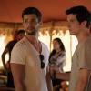 Dynasty -- "Snowflakes in Hell"-- Image Number: DYN204c_0217b.jpg -- Pictured (L-R): Rafael De La Fuente as Sammy Jo and James Mackay as Steven -- Photo: Jace Downs/The CW -- ÃÂ© 2018 The CW Network, LLC. All Rights Reserved