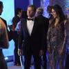 Dynasty -- "Guilt Trip To Alaska" -- Image Number: DYN301a_0067b.jpg -- Pictured (L-R): Grant Show as Blake and Daniella Alonso as Cristal -- Photo: Quantrell Colbert/The CW -- © 2019 The CW Network, LLC. All Rights Reserved