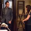 "Just a Regular Irregular" -- Sherlock (  left Jonny Lee Miller) helps a math genius from his network of "Irregulars" experts after he stumbles upon a body while participating in a math puzzle competition. Meanwhile, Joan attempts to extend an olive branch to Kitty (right Ophelia Lovibond) after she learns about the woman\'s past, on ELEMENTARY, Thursday, November 13, 2014 (10:00-11:00 PM, ET/PT), on the CBS Television Network. NFL legend Phil Simms guest stars as himself, a friend of Sherlock\'s  who has a surprising, little-known talent. Photo: Jeff Neumann/CBS ÃÂ©2014 CBS Broadcasting, Inc. All Rights Reserved