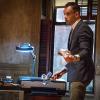 "Terra Pericolosa" --- Holmes (Jonny Lee Miller ) and Watson search for a thief who committed murder to steal a rare map. Meanwhile, Watson becomes concerned with Sherlock\'s escalating interference into Kitty\'s burgeoning personal life, on ELEMENTARY, Thursday, Dec. 4 (10:00-11:00 PM, ET/PT), on the CBS Television Network. Mamie Gummer guest stars as wealthy New York heiress, Margaret Bray.  Photo: Jeff Neumann/CBS ÃÂ©2014 CBS Broadcasting, Inc. All Rights Reserved