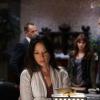 "Terra Pericolosa" --- Holmes and Watson  search for a thief who committed murder to steal a rare map. Meanwhile, Watson becomes concerned with Sherlock\'s escalating interference into Kitty\'s  burgeoning personal life, on ELEMENTARY, Thursday, Dec. 4 (10:00-11:00 PM, ET/PT), on the CBS Television Network.  Pictured (l-r)  Lucy Liu as Joan Watson,  Jonny Lee Miller as Sherlock Holmes,  Ophelia Lovibond as Kitty Winter and Skipp Sudduth as William Ziff Photo: Patrick Harbron/CBS ÃÂ©2014 CBS Broadcasting, Inc. All Rights Reserved