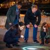 "End of Watch" -- Holmes and Watson join forces with the NYPD after a police officer is murdered. Also, Sherlock searches for the creator of a "recovery blog" who is posting personal statements he has made in sobriety meetings, on ELEMENTARY, Thursday, Dec. 18 (10:00-11:00 PM, ET/PT), on the CBS Television Network. Pictured (L-R) Jon Michael Hill  as Detective Marcus Bell, Lucy Liu as Joan Watson   Aidan Quinn as Captain Tommy Gregson and Ophelia Lovibond as Kitty Winter  Photo: Jeff Neumann/CBS ÃÂ©2014 CBS Broadcasting, Inc. All Rights Reserved
