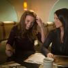 "A Stitch In Time" -- Holmes  and Watson (left Lucy Liu) investigate the murder of a professional skeptic, a man who debunked paranormal, religious and scientific phenomenon for a living. The case becomes urgent when his homicide reveals a potential threat to homeland security. Also, Captain Gregson\'s daughter and fellow NYPD officer, Hannah (right Liza J.  Bennett), asks Watson for help with one of her cases, on ELEMENTARY, Thursday, April 16 (10:00-11:00 PM, ET/PT), on the CBS Television Network. Photo: Jeffery Neira ÃÂ©2015 CBS Broadcasting, Inc. All Rights Reserved