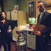 "The Best Way Out Is Always Through" -- When a judge is murdered, Holmes and Watson become involved in the interstate search to find the prime suspect, an escaped convict from a privatized prison. Also, when Holmes applies his deductive reasoning to Detective Bell\'s new relationship, the romance hits a rough patch, on ELEMENTARY, Thursday, April 30 (10:00-11:00 PM, ET/PT), on the CBS Television Network. Pictured (L-R)  Lucy Liu as Joan Watson and Jonny Lee Miller      as Sherlock Holmes Photo:   Jeff Neira ÃÂ©2015 CBS Broadcasting, Inc. All Rights Reserved