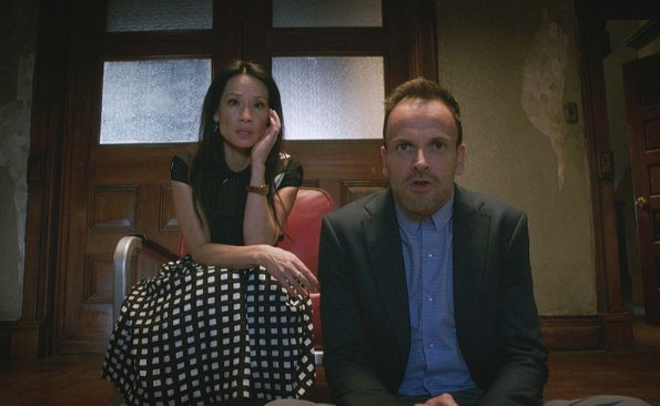 "The Games Underfoot" -- When an archeologist is murdered, Holmes and Watson believe the man may have been killed for what he discovered during his last excavation in a local landfill. Also, Sherlock\'s relationship with Alfredo, his friend and former sobriety sponsor, hits a rough patch, on ELEMENTARY, Thursday, Dec. 10 (10:00-11:00 PM, ET/PT) on the CBS Television Network.  Pictured Lucy Liu  as Joan Watson and Jonny Lee Miller as Sherlock Holmes   Best Possible Screen Grab/ CBS ÃÂ©2015 CBS Broadcasting Inc. All Rights Reserved.