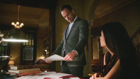 "The Games Underfoot" -- When an archeologist is murdered, Holmes and Watson believe the man may have been killed for what he discovered during his last excavation in a local landfill. Also, Sherlock\'s relationship with Alfredo, his friend and former sobriety sponsor, hits a rough patch, on ELEMENTARY, Thursday, Dec. 10 (10:00-11:00 PM, ET/PT) on the CBS Television Network.  Pictured  Jonny Lee Miller as Sherlock Holmes  and Lucy Liu  as Joan Watson  Best Possible Screen Grab/ CBS ÃÂ©2015 CBS Broadcasting Inc. All Rights Reserved.