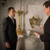 "Alma Matters" -- Holmes\' tentative reconciliation with his father suffers a setback when Holmes and Watson discover Morland has been keeping a secret that threatens all of their safety. Also, Holmes and Watson investigate two murders connected to a for-profit college and its illegal recruitment practices, on ELEMENTARY, Thursday, Jan. 28 (10:00-11:00 PM, ET/PT) on the CBS Television Network.  Pictured (L-R)  John Noble as Mr. Morland   Holmes and Jonny Lee Miller  as Sherlock Holmes  Photo: JEFF NEIRA/ CBS ÃÂ©2015 CBS Broadcasting Inc. All Rights Reserved.