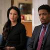 "Turn It Upside Down" -- Sherlock\'s father, Morland (John Noble), becomes Sherlock and Joan\'s prime suspect in a murder investigation after one of his employees is killed under the guise of a robbery, on ELEMENTARY, Sunday, April 24 (10:00-11:00 PM, ET/PT) on the CBS Television Network. Pictured (L-R)  Lucy Liu as Joan Watson and Jon Michael Hill as  Detective Marcus Bell Photo Michael Parmelee  ÃÂ© 2016 CBS BROADCASTING INC. ALL RIGHTS RESERVED.