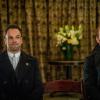 "The Invisible Hand" -- When Holmes and Watson discover the perpetrator behind the attempt made on Morland\'s (John Noble) life, they find a shocking connection to themselves, on ELEMENTARY, Sunday, May 1 (10:00-11:00 PM, ET/PT) on the CBS Television Network.  Pictured  (L-R) Jonny Lee Miller as Sherlock Holmes and Tony Curran  as Joshua Vikner  Photo:  Michael Parmelee/CBS ÃÂ©2015 CBS Broadcasting, Inc. All Rights Reserved