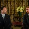 "The Invisible Hand" -- When Holmes and Watson discover the perpetrator behind the attempt made on Morland\'s (John Noble) life, they find a shocking connection to themselves, on ELEMENTARY, Sunday, May 1 (10:00-11:00 PM, ET/PT) on the CBS Television Network.  Pictured  (L-R) Jonny Lee Miller as Sherlock Holmes and Tony Curran  as Joshua Vikner  Photo:  Michael Parmelee/CBS ÃÂ©2015 CBS Broadcasting, Inc. All Rights Reserved