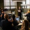 "Henny Penny the Sky is Falling" -- Captain Gregson lobbies to include Holmes and Watson when his unit is selected to receive a city commendation for its exemplary work. Also, as Holmes and Watson consult on the investigation into a financial analyst\'s murder, they are drawn into the world of asteroid research, on the 100th episode of ELEMENTARY, Sunday, Oct. 30 (10:00-11:00 PM, ET/PT) on the CBS Television Network.  Pictured Aidan Quinn as  Captain Tommy Gregson  Photo: Michael Parmelee/CBS ÃÂ©2016 CBS Broadcasting, Inc. All Rights Reserved