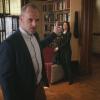 "The Art of Sleights and Deception" -- Holmes and Watson get mixed up in murder and magic when they investigate the death of a magician killed while performing a classic stunt. Also, Watson suspects Bell is being targeted by the ex-husband of his girlfriend, Chantal (Chasten Harmon), after a false allegation lands him the middle of an Internal Affairs investigation, on ELEMENTARY, Sunday, April 23 (10:00-11:00 PM, ET/PT) on the CBS Television Network.  Pictured (L-R) Jonny Lee Miller as Sherlock Holmes and Lucy Liu as Joan Watson Photo: Best Possible Screen Grab/CBS ÃÂ©2017 CBS Broadcasting, Inc. All Rights Reserved